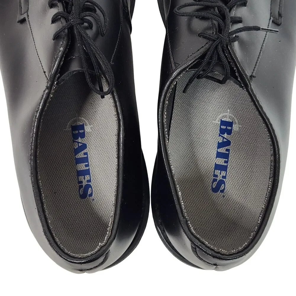 Bates black leather